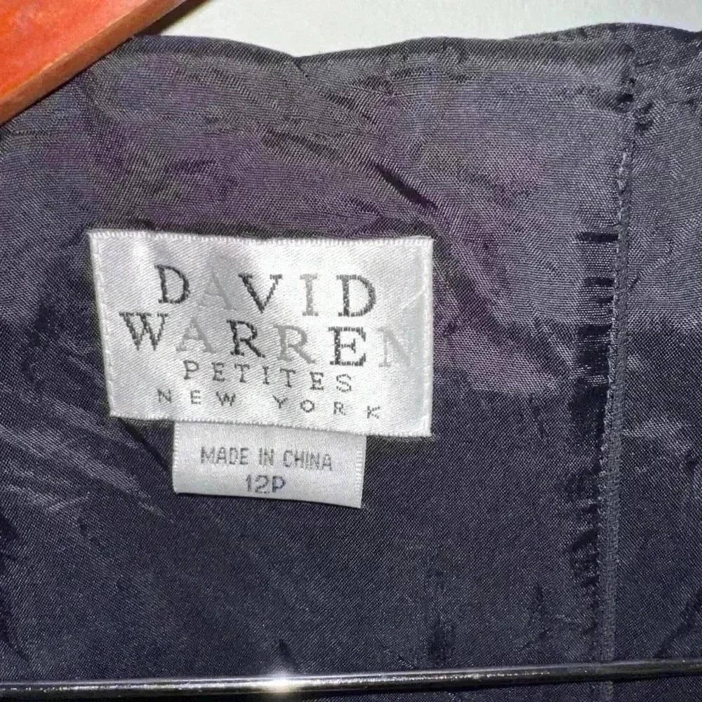 Vintage 90’s David Warren Black Tank with Sequins Top / Petite New York / 12P - Picture 4 of 12